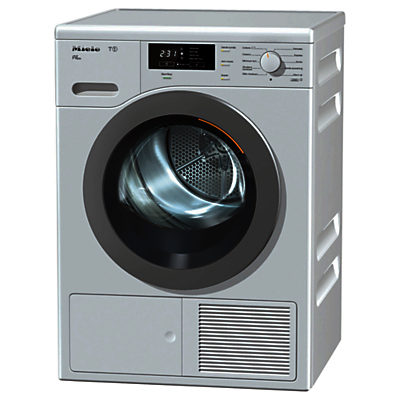 Miele TKB 640 WP Freestanding Heat Pump Condenser Tumble Dryer, 8kg Load, A++ Energy Rating, White